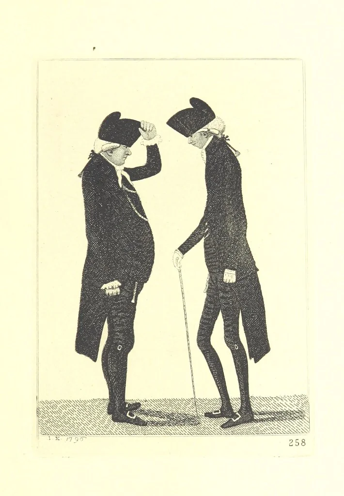 An illustration from A series of original Portraits and Caricature Etchings by ... J. Kay; ... with biographical sketches and illustrative anecdotes. [Edited by H. P, 1877, leaf 451