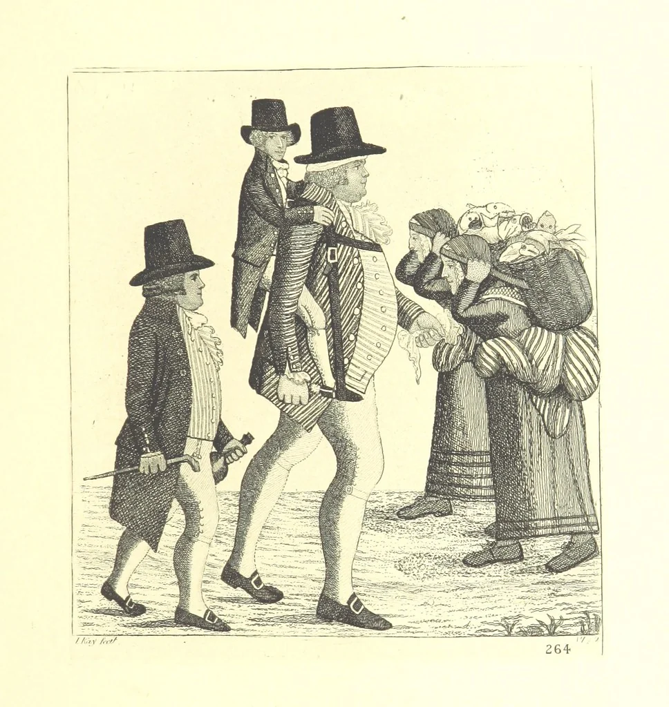 An illustration from A series of original Portraits and Caricature Etchings by ... J. Kay; ... with biographical sketches and illustrative anecdotes. [Edited by H. P, 1877, leaf 483