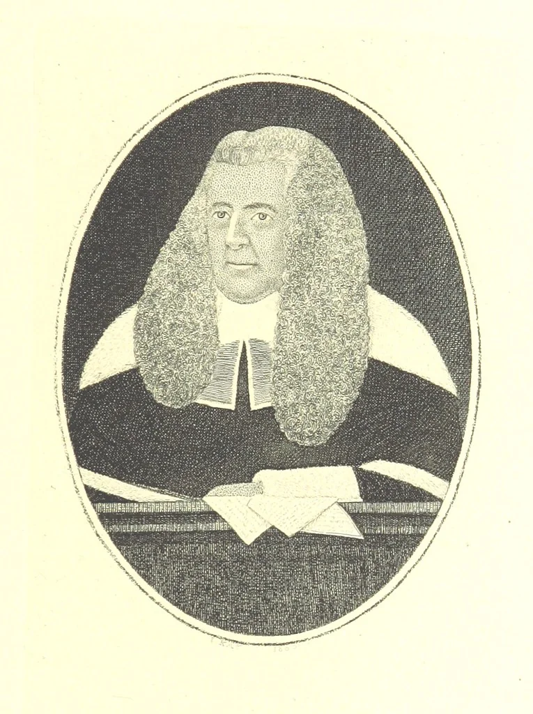 An illustration from A series of original Portraits and Caricature Etchings by ... J. Kay; ... with biographical sketches and illustrative anecdotes. [Edited by H. P, 1877, leaf 497