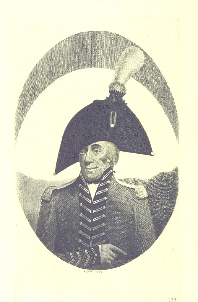 An illustration from A series of original Portraits and Caricature Etchings by ... J. Kay; ... with biographical sketches and illustrative anecdotes. [Edited by H. P, 1877, leaf 54