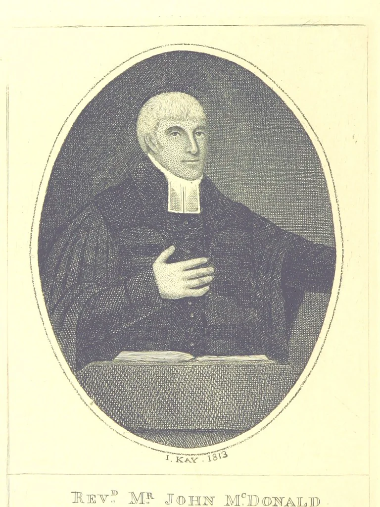 An illustration from A series of original Portraits and Caricature Etchings by ... J. Kay; ... with biographical sketches and illustrative anecdotes. [Edited by H. P, 1877, leaf 564