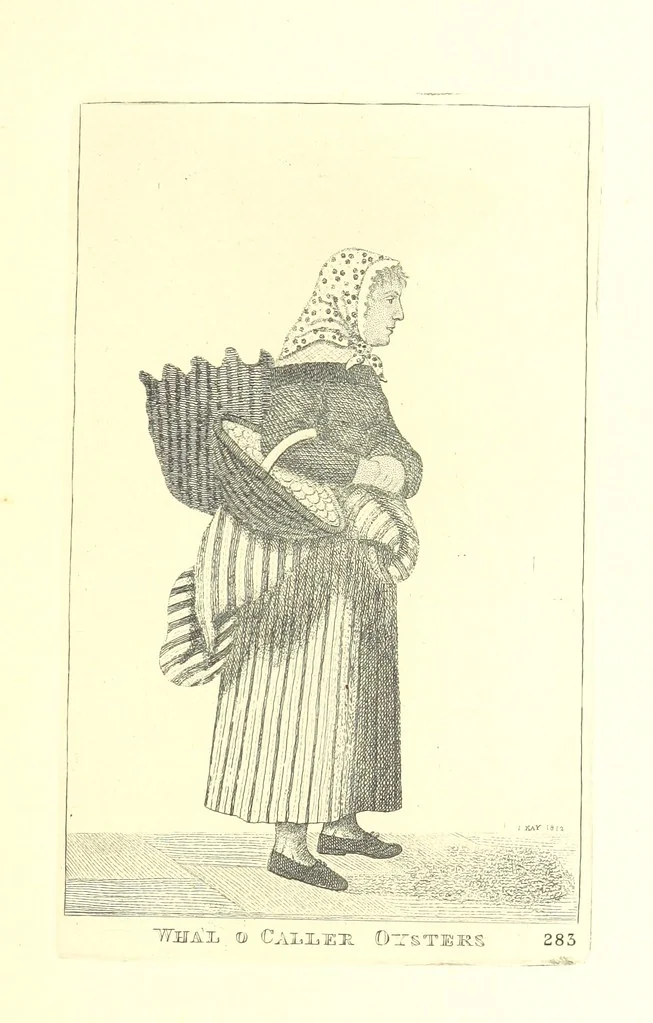 An illustration from A series of original Portraits and Caricature Etchings by ... J. Kay; ... with biographical sketches and illustrative anecdotes. [Edited by H. P, 1877, leaf 575