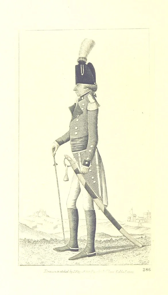 An illustration from A series of original Portraits and Caricature Etchings by ... J. Kay; ... with biographical sketches and illustrative anecdotes. [Edited by H. P, 1877, leaf 592