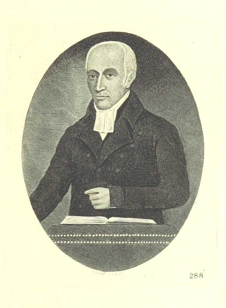 An illustration from A series of original Portraits and Caricature Etchings by ... J. Kay; ... with biographical sketches and illustrative anecdotes. [Edited by H. P, 1877, leaf 599