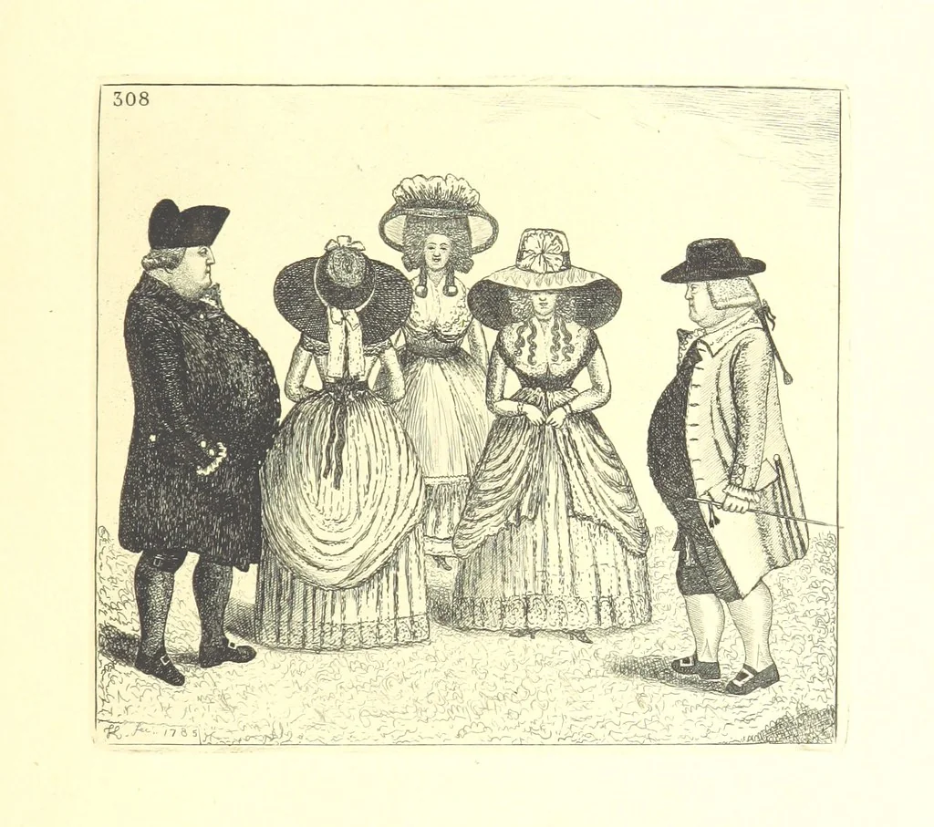 An illustration from A series of original Portraits and Caricature Etchings by ... J. Kay; ... with biographical sketches and illustrative anecdotes. [Edited by H. P, 1877, leaf 697