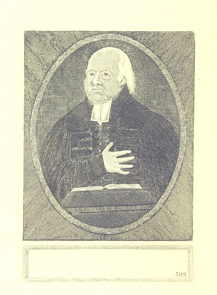 An illustration from A series of original Portraits and Caricature Etchings by ... J. Kay; ... with biographical sketches and illustrative anecdotes. [Edited by H. P, 1877, leaf 700
