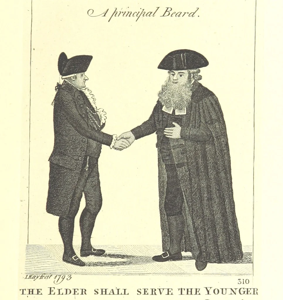 An illustration from A series of original Portraits and Caricature Etchings by ... J. Kay; ... with biographical sketches and illustrative anecdotes. [Edited by H. P, 1877, leaf 703
