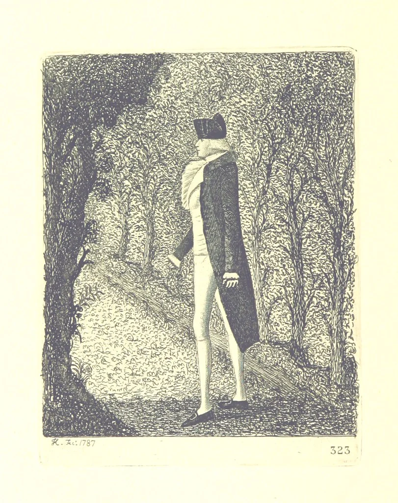 An illustration from A series of original Portraits and Caricature Etchings by ... J. Kay; ... with biographical sketches and illustrative anecdotes. [Edited by H. P, 1877, leaf 774