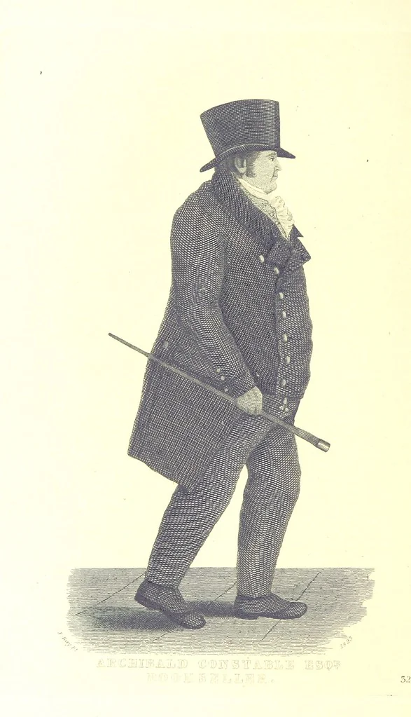 An illustration from A series of original Portraits and Caricature Etchings by ... J. Kay; ... with biographical sketches and illustrative anecdotes. [Edited by H. P, 1877, leaf 806