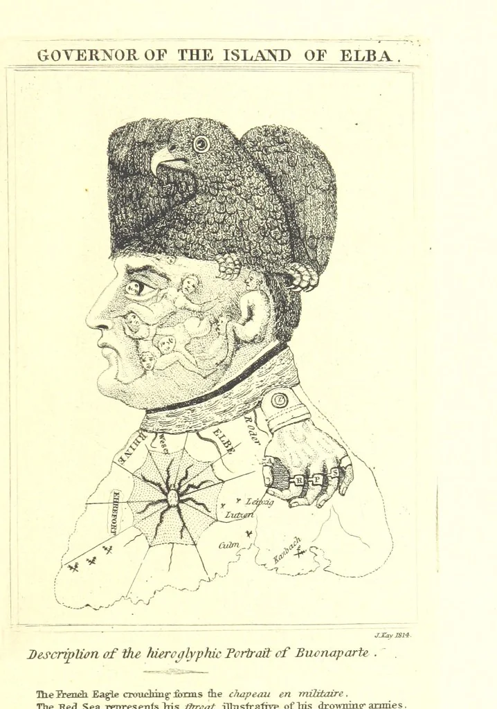 An illustration from A series of original Portraits and Caricature Etchings by ... J. Kay; ... with biographical sketches and illustrative anecdotes. [Edited by H. P, 1877, leaf 833