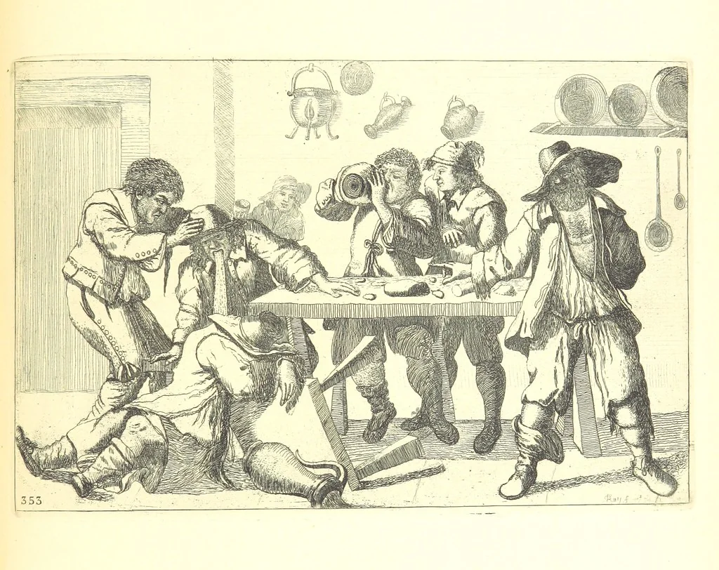 An illustration from A series of original Portraits and Caricature Etchings by ... J. Kay; ... with biographical sketches and illustrative anecdotes. [Edited by H. P, 1877, leaf 867