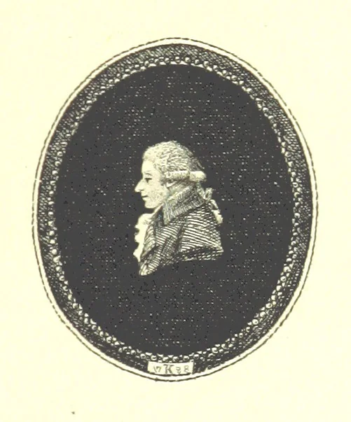 An illustration from A series of original Portraits and Caricature Etchings by ... J. Kay; ... with biographical sketches and illustrative anecdotes. [Edited by H. P, 1877, leaf 873