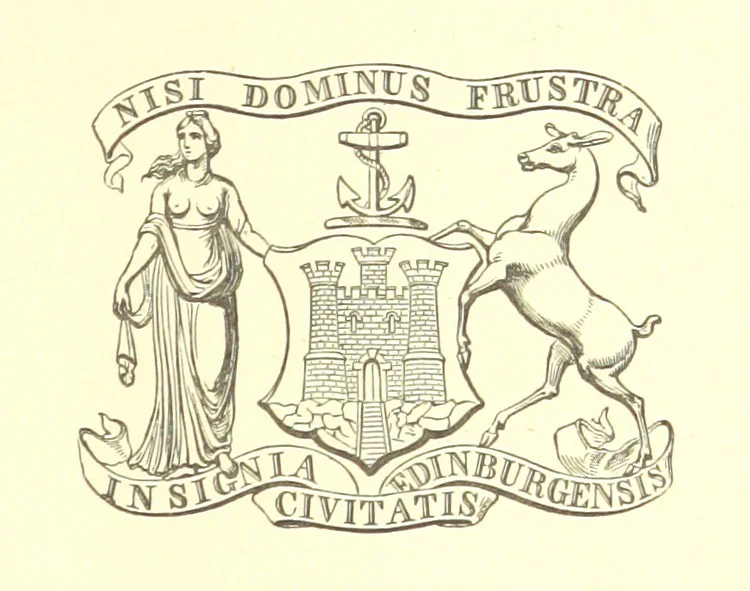 An illustration from A series of original Portraits and Caricature Etchings by ... J. Kay; ... with biographical sketches and illustrative anecdotes. [Edited by H. P, 1877, leaf 9