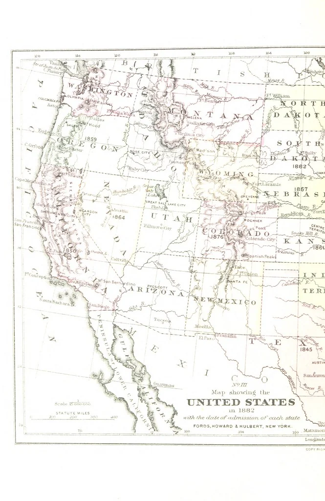 An illustration from Patton's Concise History of the American People, from the disoveries of the Continent to 1876 ... Illustrated, etc, 1887, leaf 610