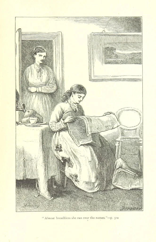 An illustration from Evelyn Howard: or, Early Friendships ... With ... illustrations, 1875, leaf 315