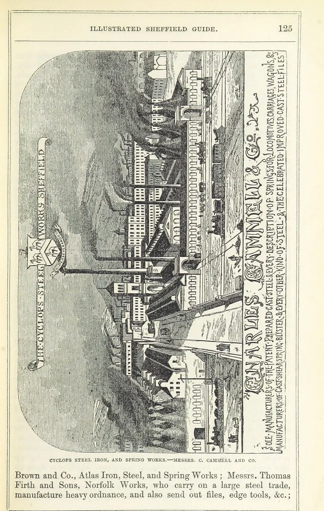 An illustration from Pawson and Brailsford's Illustrated Guide to Sheffield and neighbourhood, etc, 1862, leaf 129