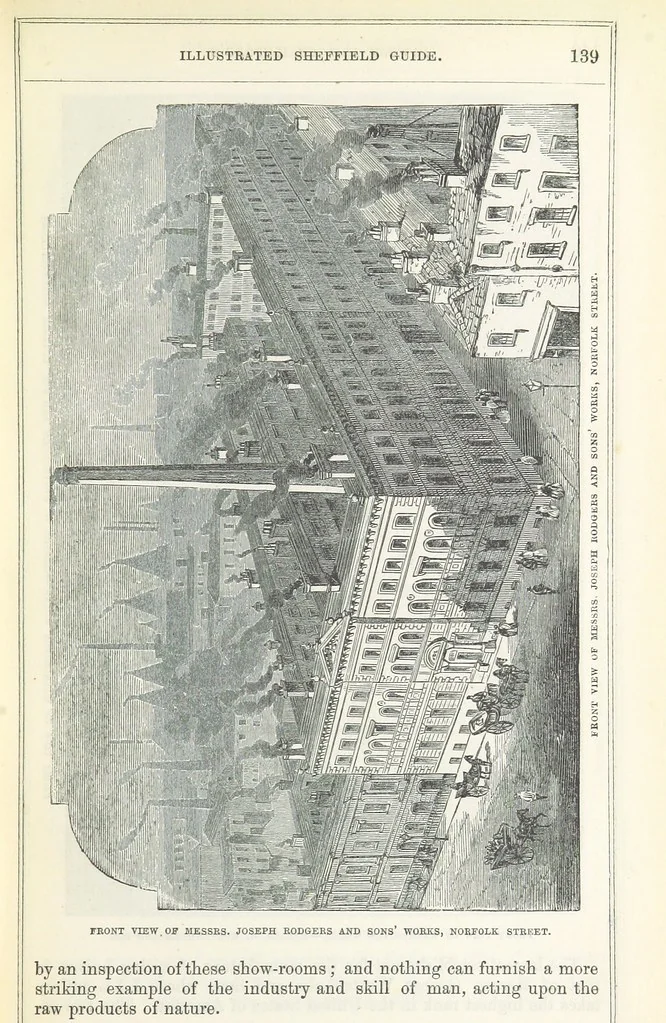 An illustration from Pawson and Brailsford's Illustrated Guide to Sheffield and neighbourhood, etc, 1862, leaf 143