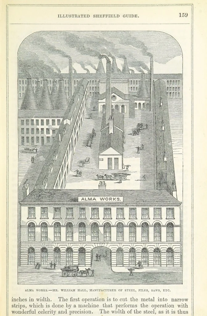 An illustration from Pawson and Brailsford's Illustrated Guide to Sheffield and neighbourhood, etc, 1862, leaf 163