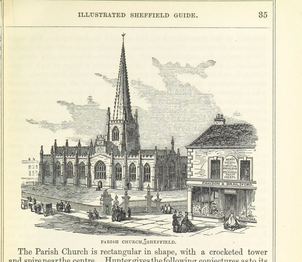 An illustration from Pawson and Brailsford's Illustrated Guide to Sheffield and neighbourhood, etc, 1862, leaf 39