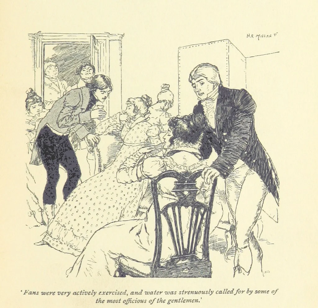 An illustration from Headlong Hall, and Nightmare Abbey ... With an introduction by George Saintsbury, 1896, leaf 123