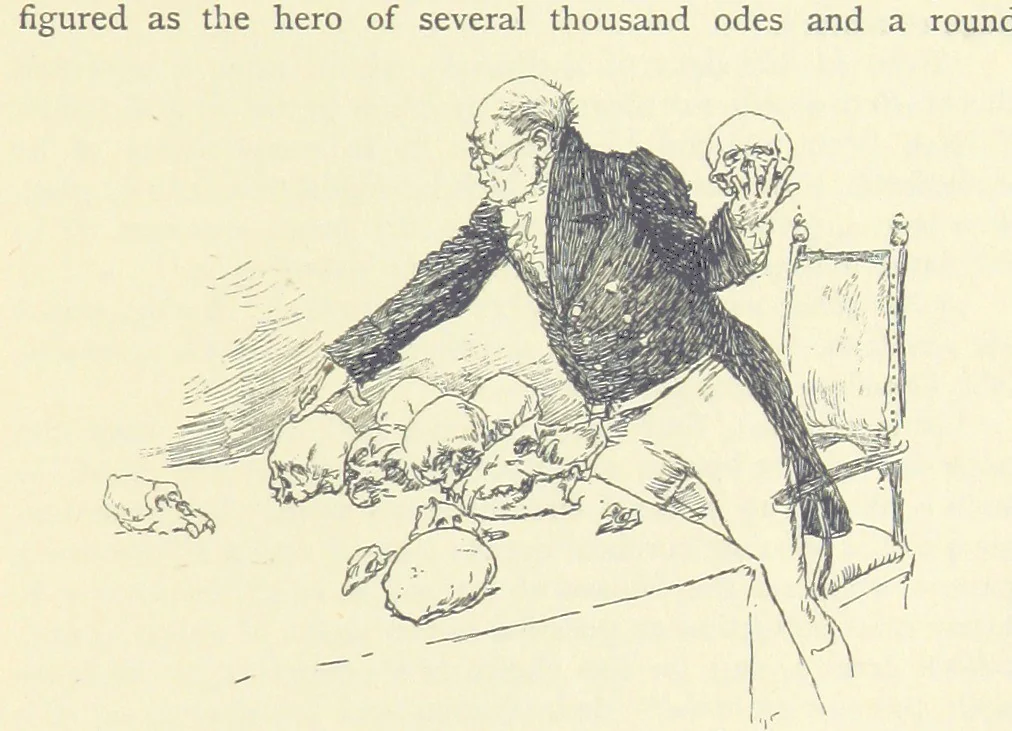 An illustration from Headlong Hall, and Nightmare Abbey ... With an introduction by George Saintsbury, 1896, leaf 127