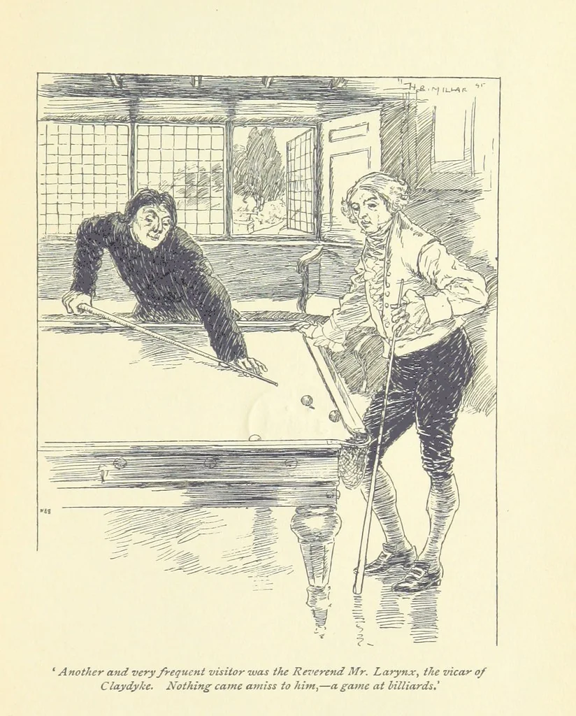 An illustration from Headlong Hall, and Nightmare Abbey ... With an introduction by George Saintsbury, 1896, leaf 167