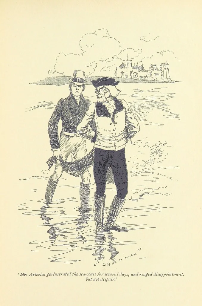 An illustration from Headlong Hall, and Nightmare Abbey ... With an introduction by George Saintsbury, 1896, leaf 211
