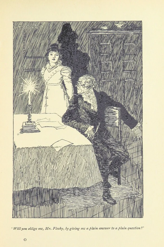 An illustration from Headlong Hall, and Nightmare Abbey ... With an introduction by George Saintsbury, 1896, leaf 223