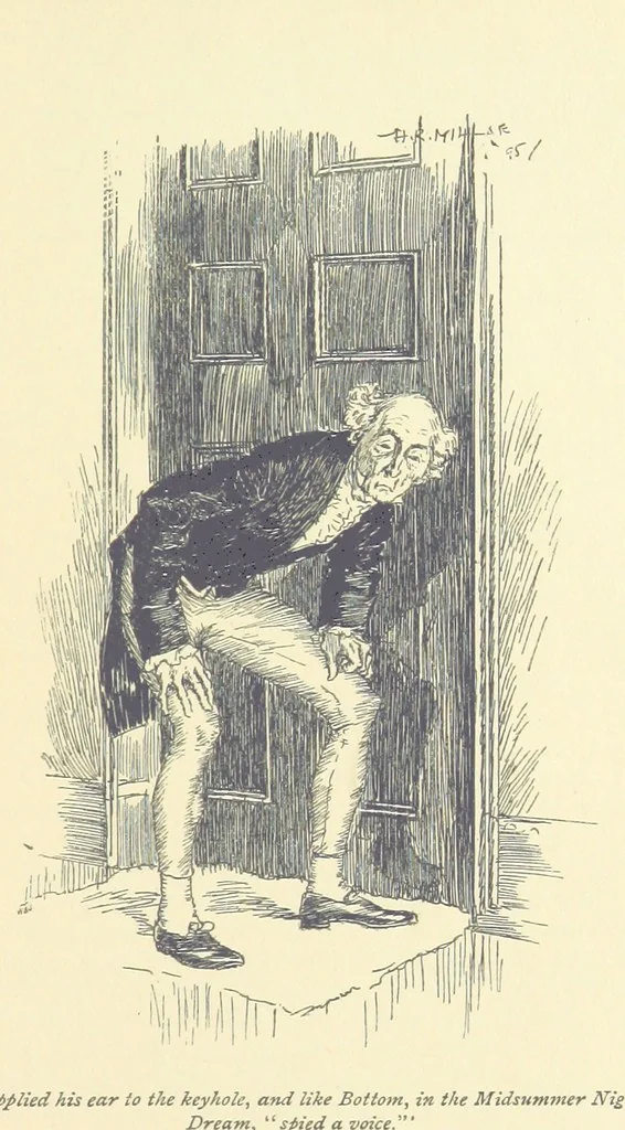 An illustration from Headlong Hall, and Nightmare Abbey ... With an introduction by George Saintsbury, 1896, leaf 257