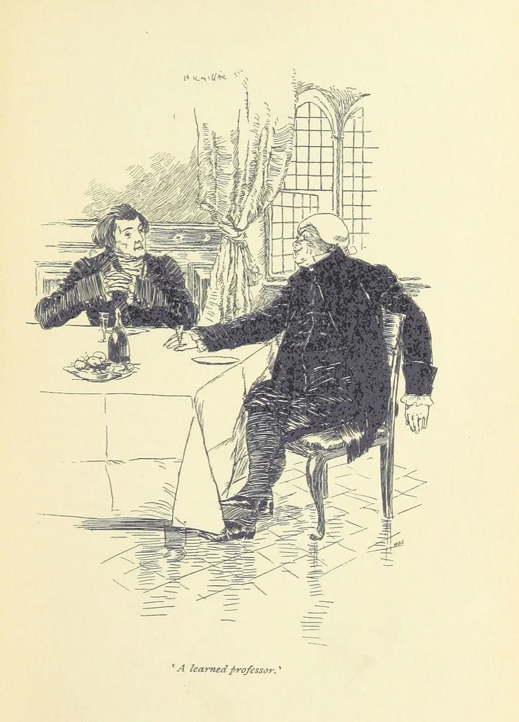 An illustration from Headlong Hall, and Nightmare Abbey ... With an introduction by George Saintsbury, 1896, leaf 37