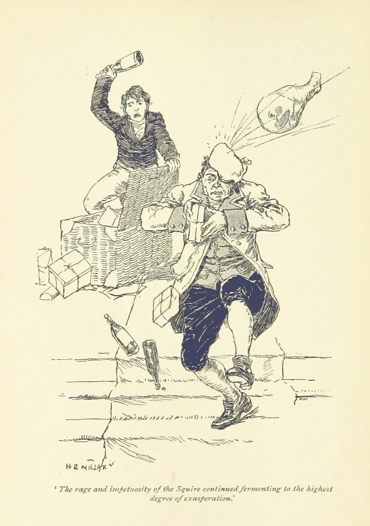 An illustration from Headlong Hall, and Nightmare Abbey ... With an introduction by George Saintsbury, 1896, leaf 46
