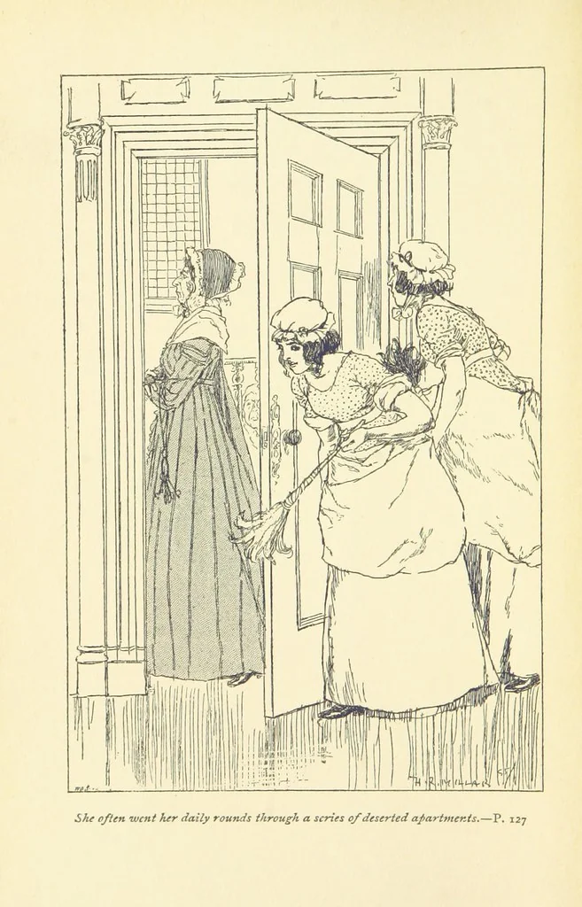 An illustration from Headlong Hall, and Nightmare Abbey ... With an introduction by George Saintsbury, 1896, leaf 8
