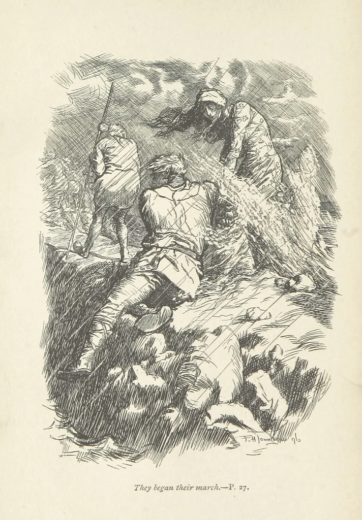 An illustration from The misfortunes of Elphin, and Rhododaphne ... With an introduction by George Saintsbury, 1897, leaf 10