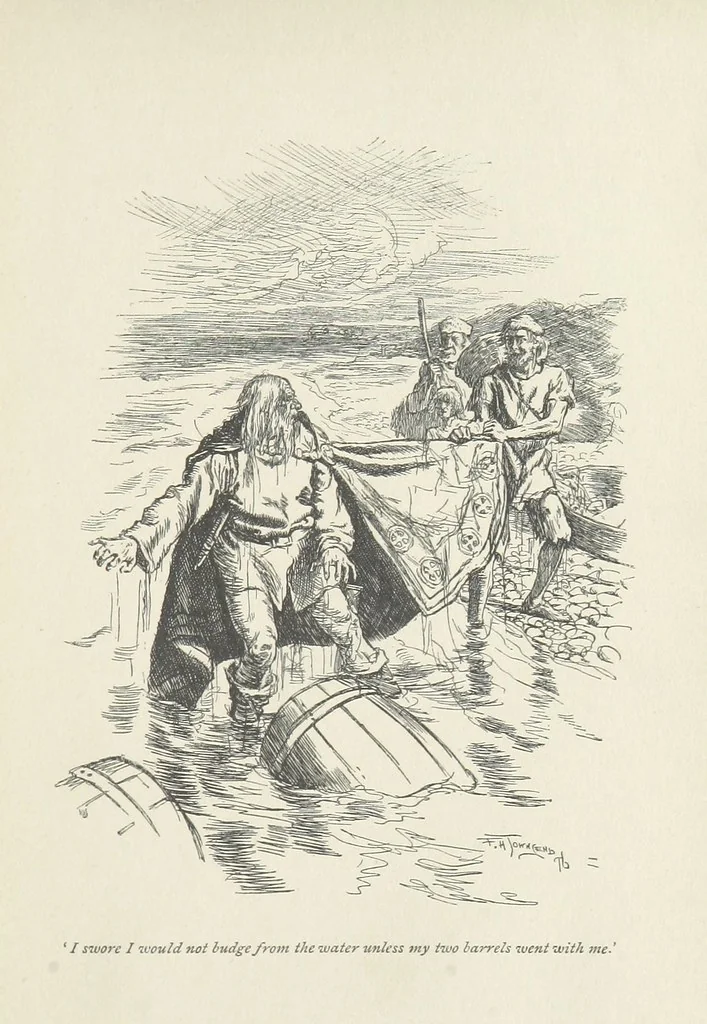 An illustration from The misfortunes of Elphin, and Rhododaphne ... With an introduction by George Saintsbury, 1897, leaf 115