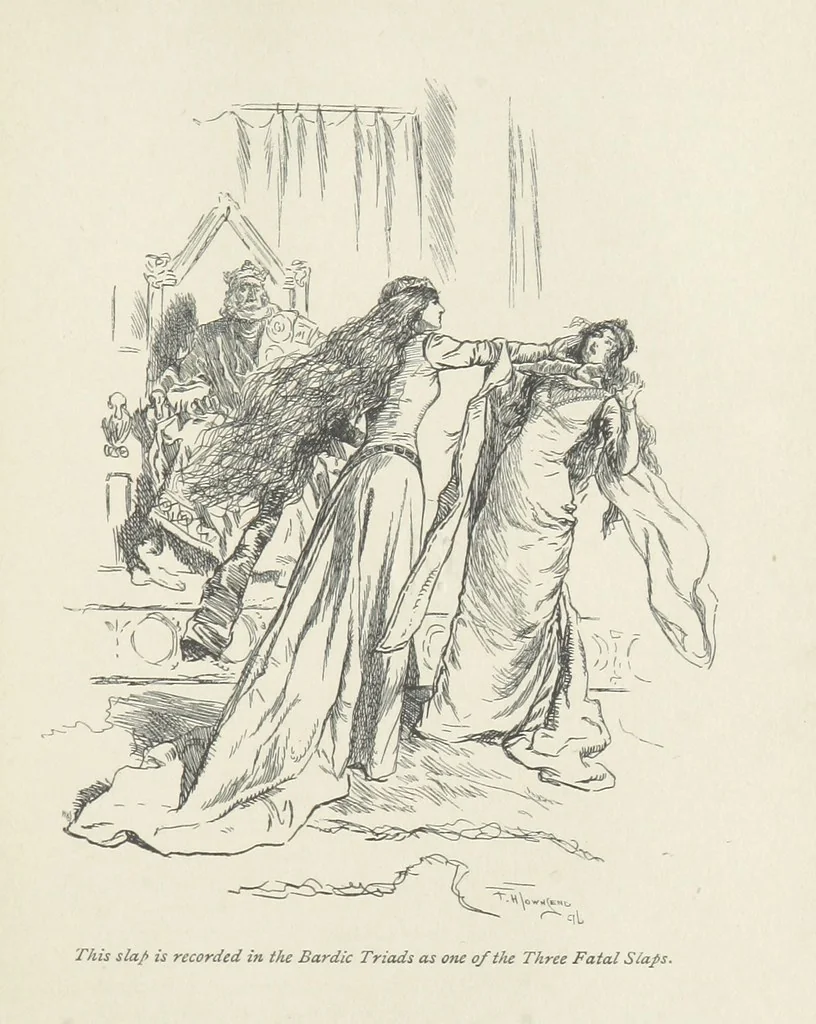 An illustration from The misfortunes of Elphin, and Rhododaphne ... With an introduction by George Saintsbury, 1897, leaf 155