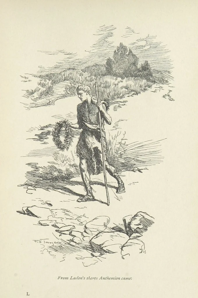 An illustration from The misfortunes of Elphin, and Rhododaphne ... With an introduction by George Saintsbury, 1897, leaf 173