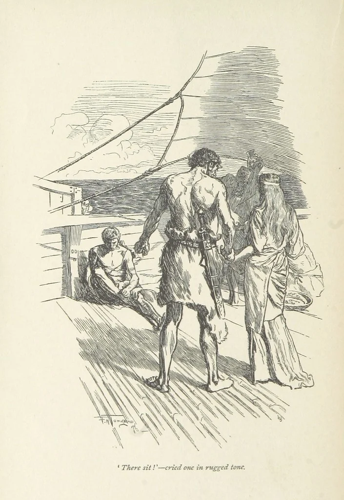 An illustration from The misfortunes of Elphin, and Rhododaphne ... With an introduction by George Saintsbury, 1897, leaf 230