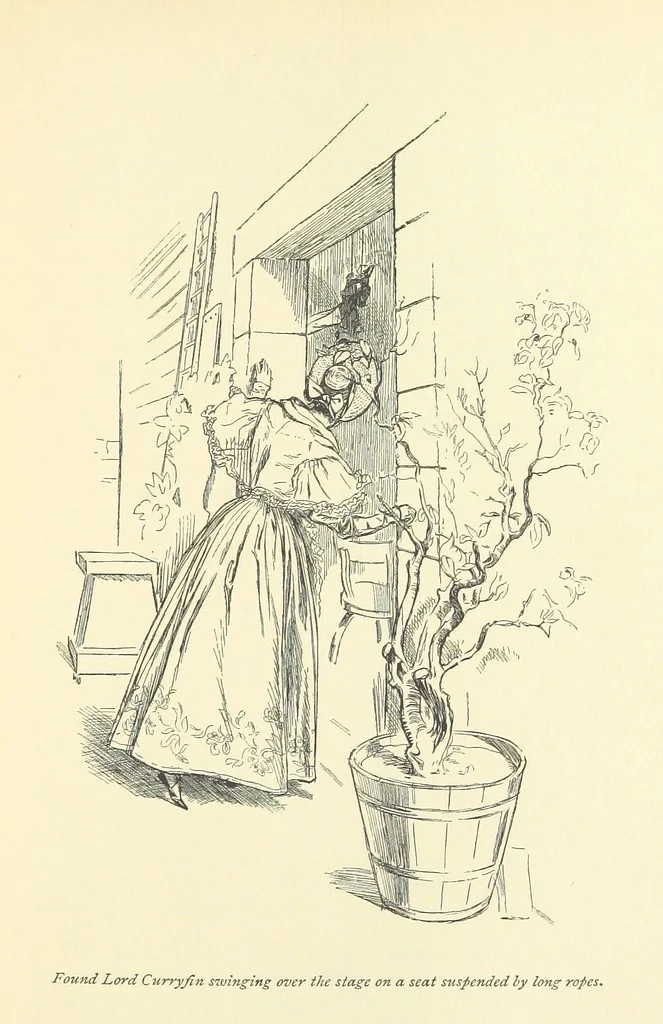 An illustration from Gryll Grange ... With an introduction by George Saintsbury, 1896, leaf 141