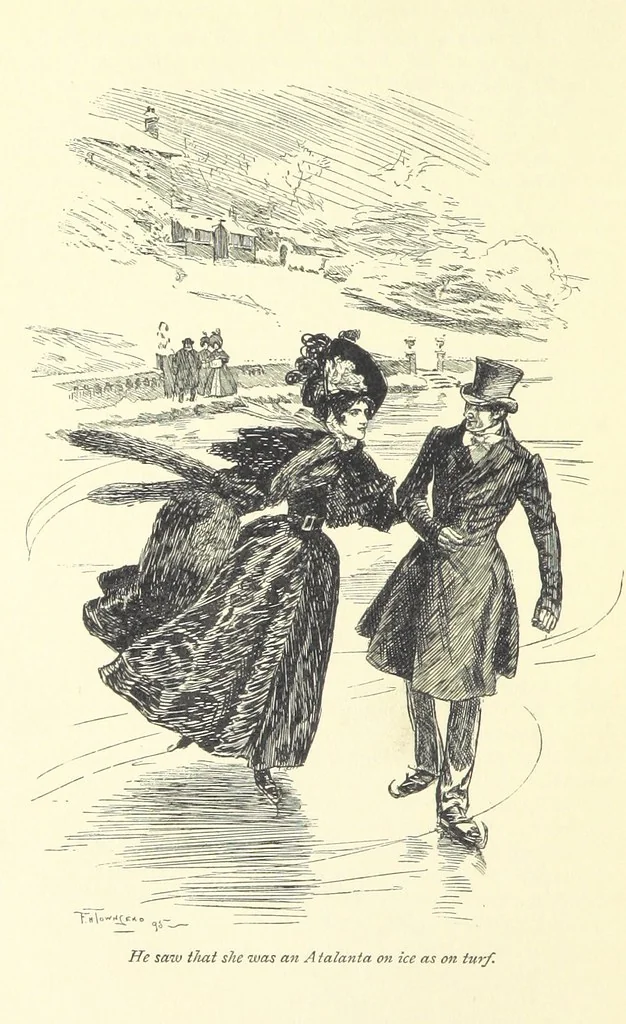 An illustration from Gryll Grange ... With an introduction by George Saintsbury, 1896, leaf 188