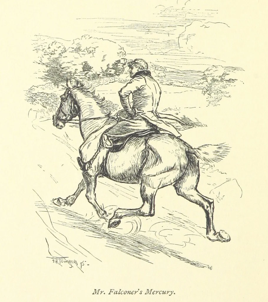 An illustration from Gryll Grange ... With an introduction by George Saintsbury, 1896, leaf 194