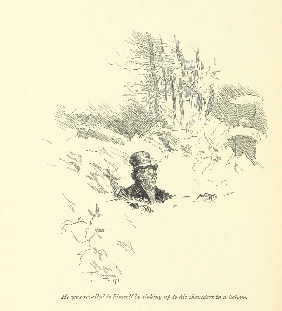An illustration from Gryll Grange ... With an introduction by George Saintsbury, 1896, leaf 222
