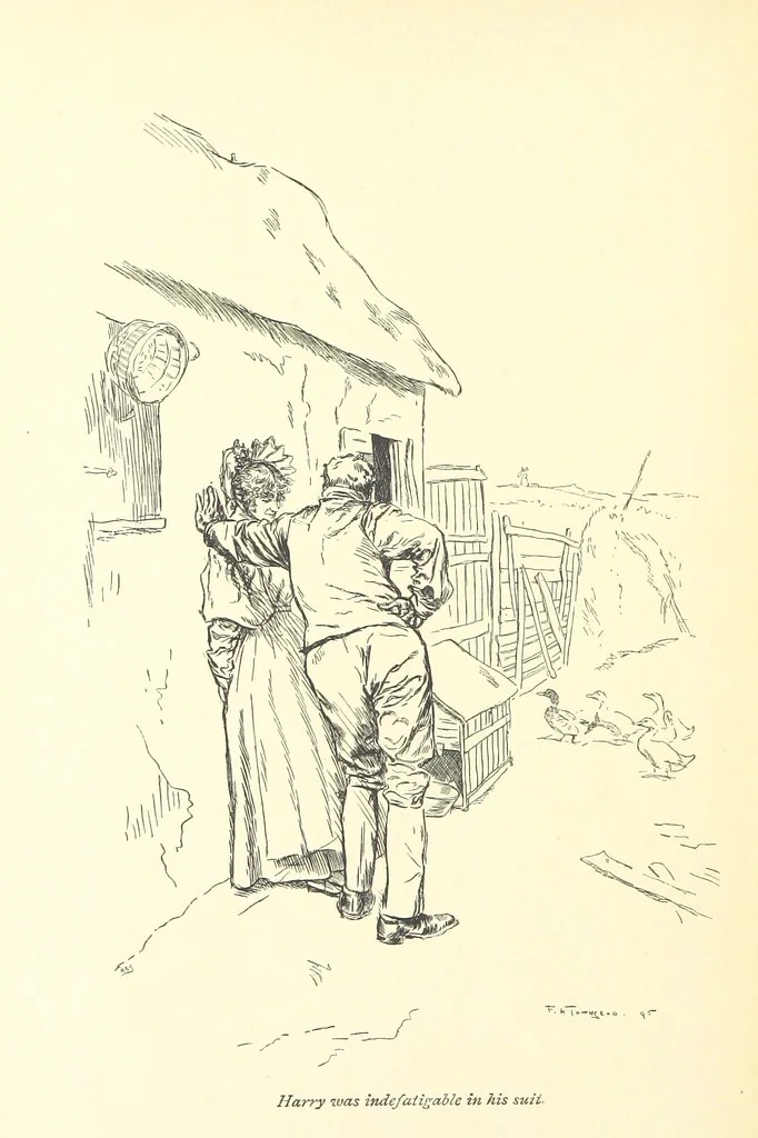 An illustration from Gryll Grange ... With an introduction by George Saintsbury, 1896, leaf 226