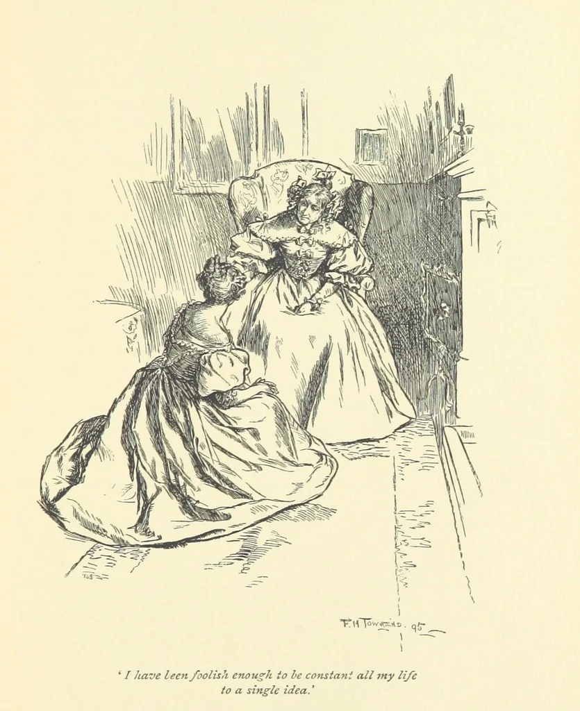 An illustration from Gryll Grange ... With an introduction by George Saintsbury, 1896, leaf 237