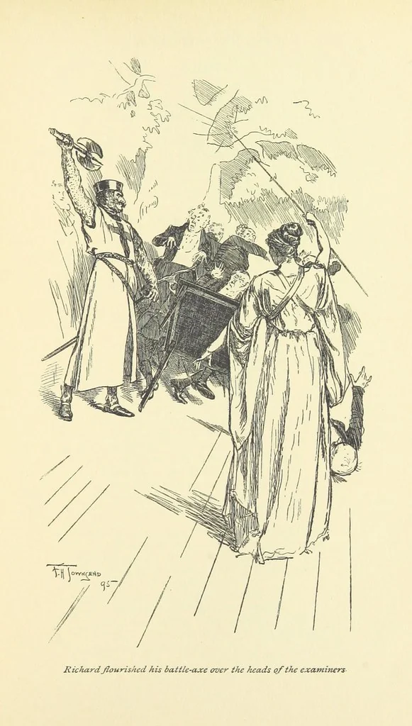 An illustration from Gryll Grange ... With an introduction by George Saintsbury, 1896, leaf 247