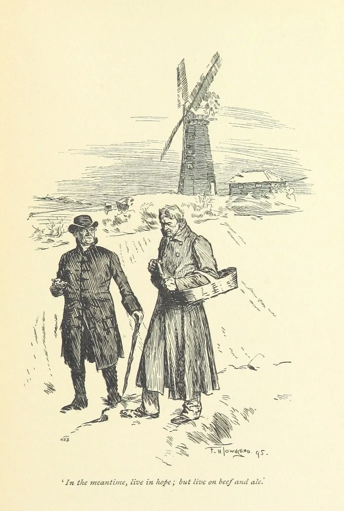 An illustration from Gryll Grange ... With an introduction by George Saintsbury, 1896, leaf 281