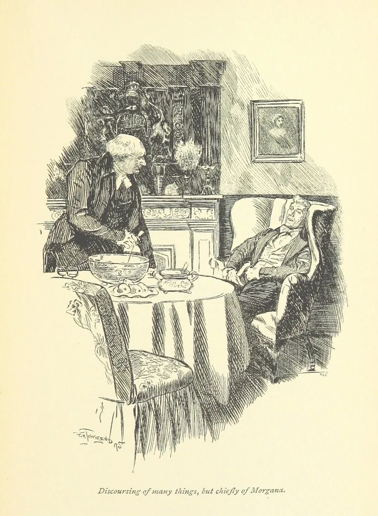 An illustration from Gryll Grange ... With an introduction by George Saintsbury, 1896, leaf 291
