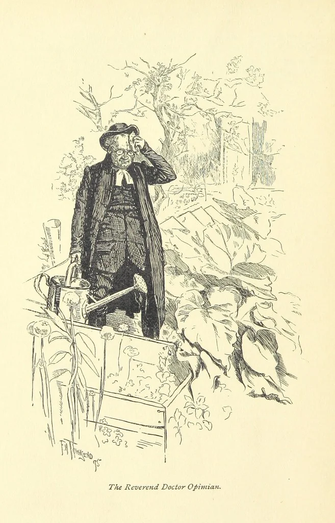 An illustration from Gryll Grange ... With an introduction by George Saintsbury, 1896, leaf 44