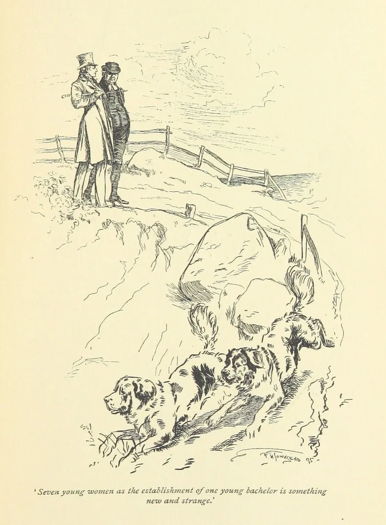An illustration from Gryll Grange ... With an introduction by George Saintsbury, 1896, leaf 53