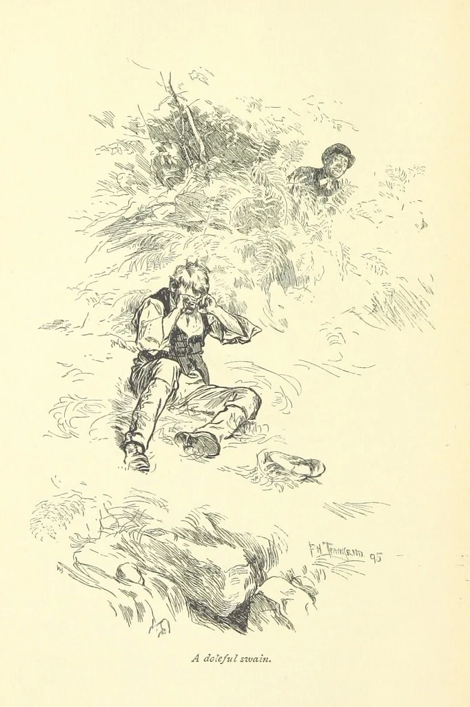 An illustration from Gryll Grange ... With an introduction by George Saintsbury, 1896, leaf 68
