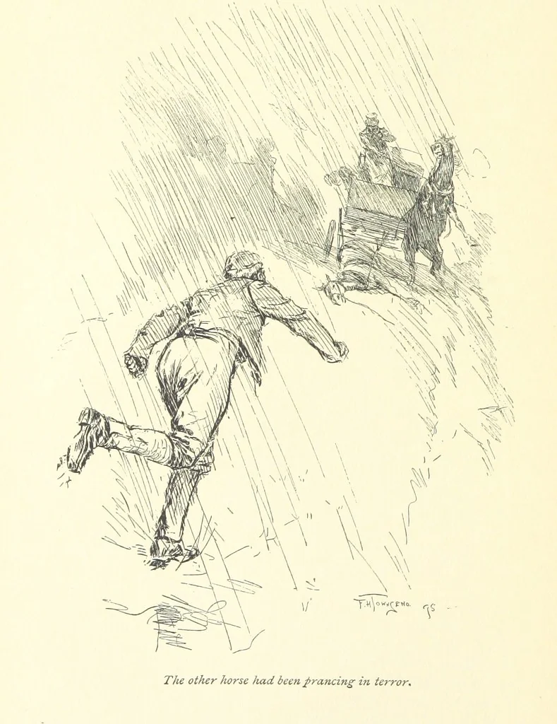 An illustration from Gryll Grange ... With an introduction by George Saintsbury, 1896, leaf 92